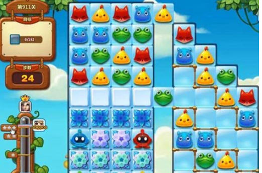 开心消消乐第911关怎么过