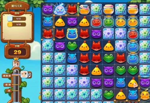 开心消消乐915关攻略