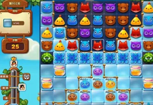 开心消消乐第932关怎么过