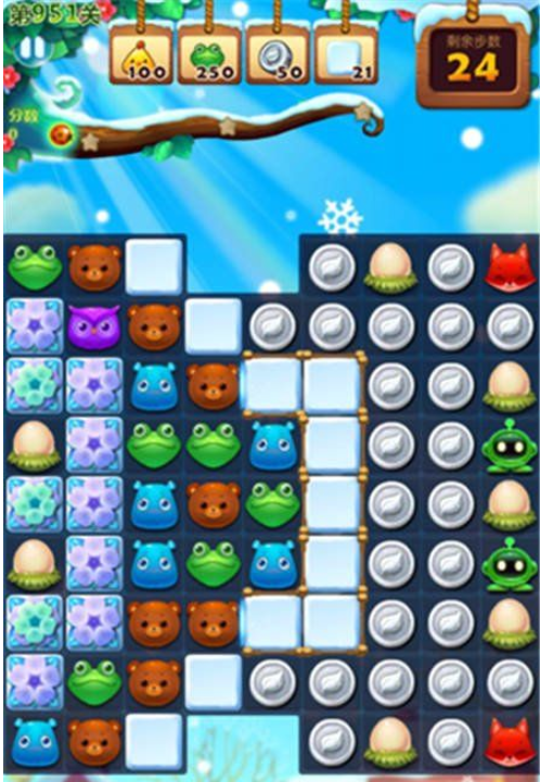 开心消消乐第951关三星怎么打