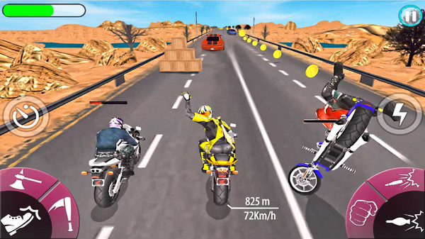 暴力赛车摩托车游戏1