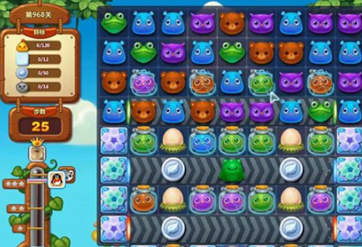 开心消消乐第968关怎么过