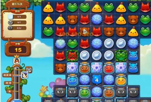 开心消消乐976关攻略