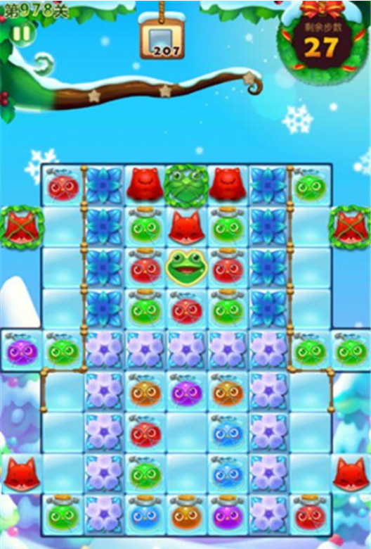 开心消消乐第978关三星怎么打