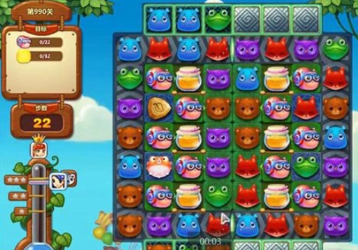 开心消消乐第990关怎么打