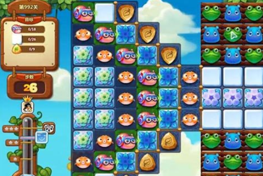 开心消消乐第992关怎么打