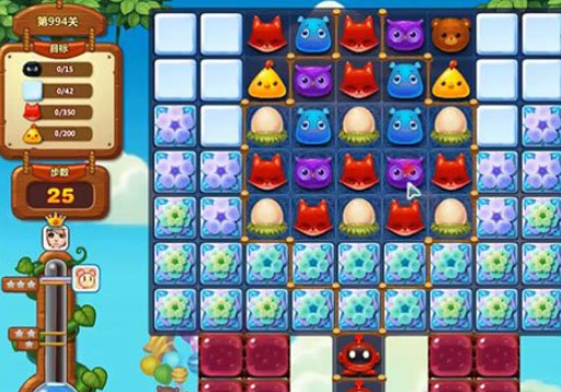 开心消消乐第994关怎么过
