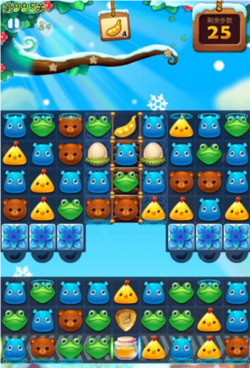 开心消消乐第995关三星怎么过