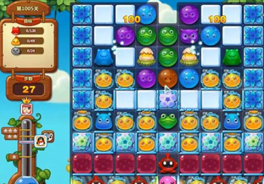 开心消消乐1005关攻略