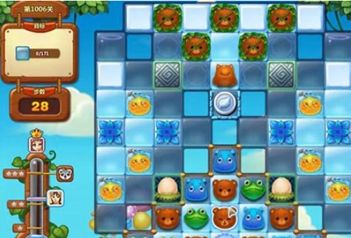开心消消乐1006关攻略