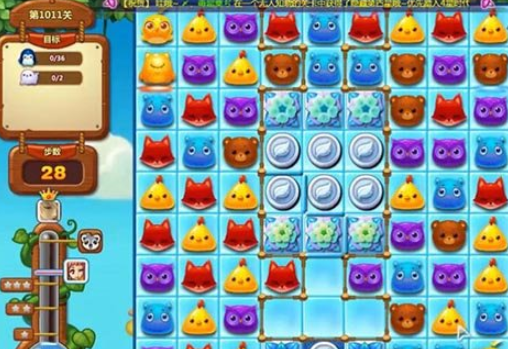 开心消消乐第1011关怎么过