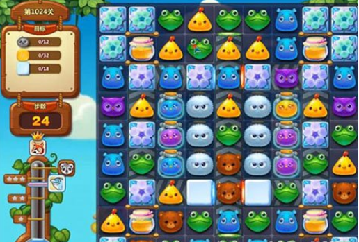 开心消消乐第1024关怎么打