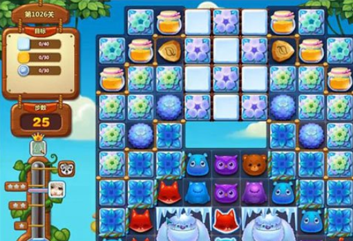开心消消乐1026关攻略