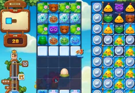 开心消消乐1030关攻略