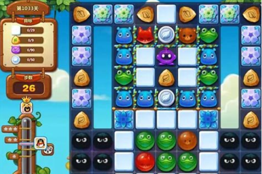 开心消消乐第1033关怎么过