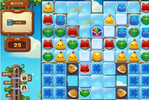 开心消消乐第1034关怎么过