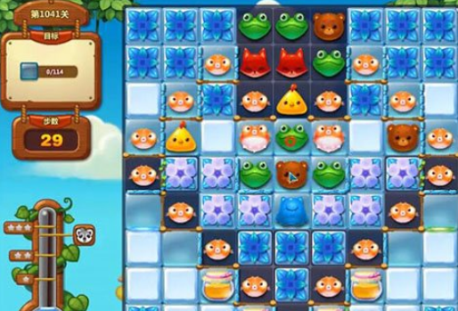 开心消消乐1041关攻略