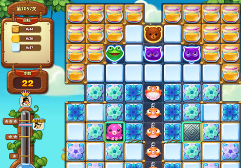 开心消消乐1057关攻略