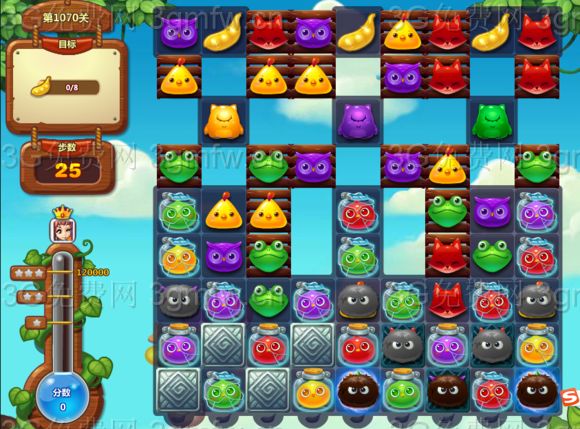 开心消消乐第1070关怎么打
