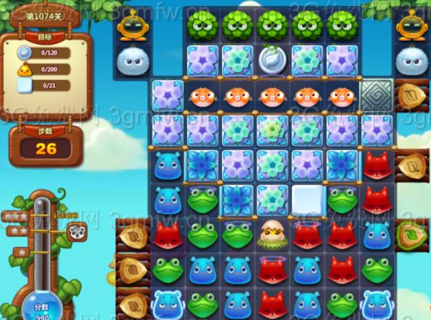 开心消消乐第1074关怎么打