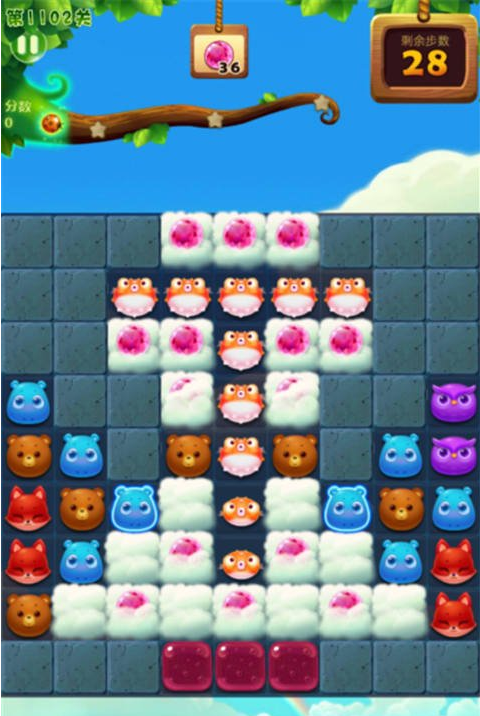 开心消消乐第1102关怎么过