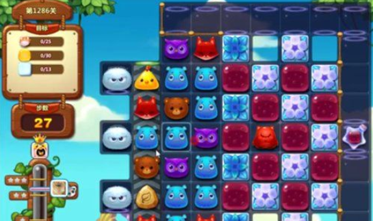 开心消消乐1286关图文攻略
