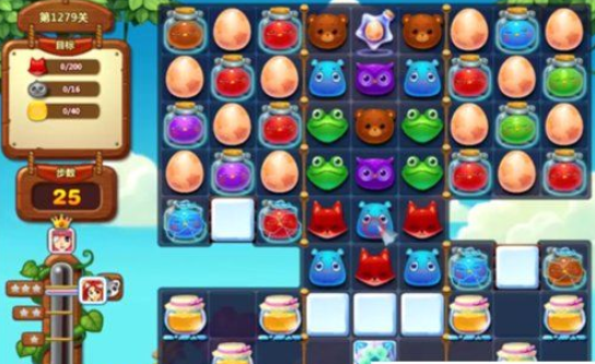 开心消消乐1279关图文攻略