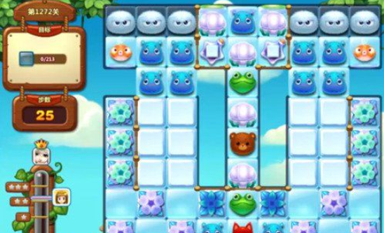 开心消消乐1272关图文攻略