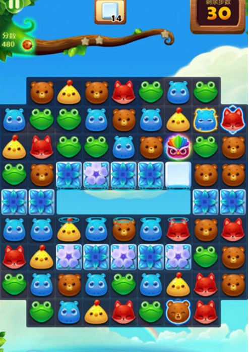 开心消消乐第50关四星怎么过