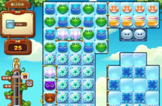 开心消消乐第1296怎么过