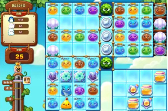 开心消消乐1324关图文攻略