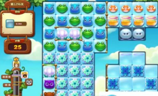 开心消消乐第1296关攻略