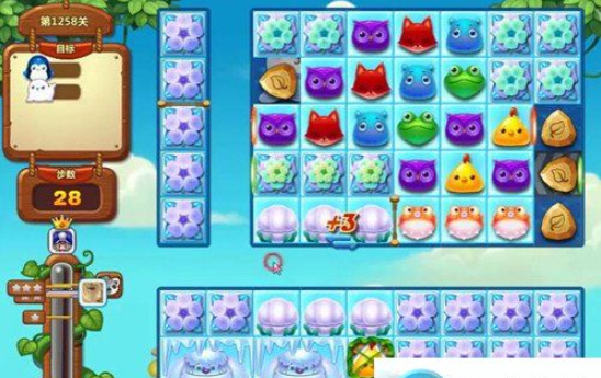 开心消消乐1258关图文攻略