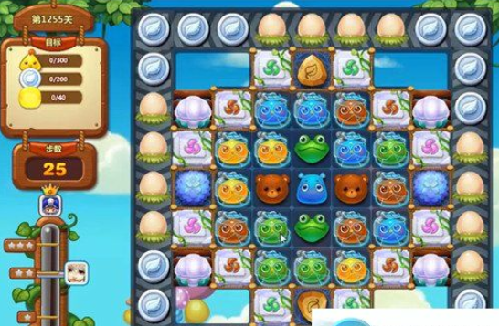 开心消消乐1255关图文攻略