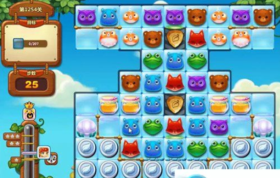 开心消消乐第1254关怎么过