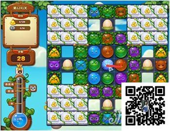 开心消消乐1241关图文攻略