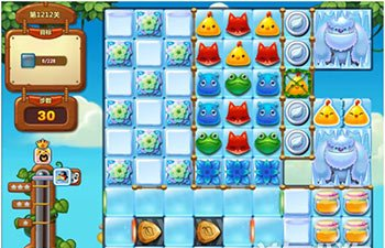 开心消消乐1212关图文攻略