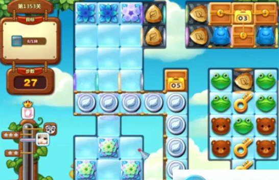 开心消消乐1353关图文攻略