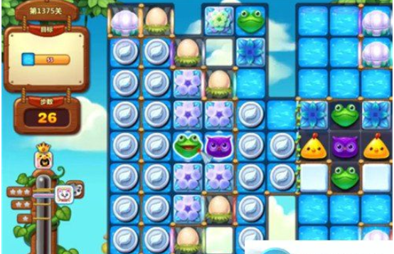 开心消消乐1375关图文攻略