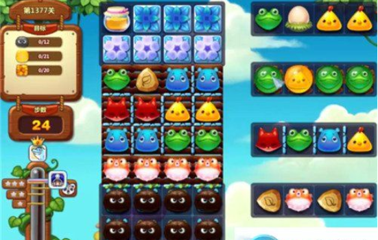 开心消消乐第1377关怎么打