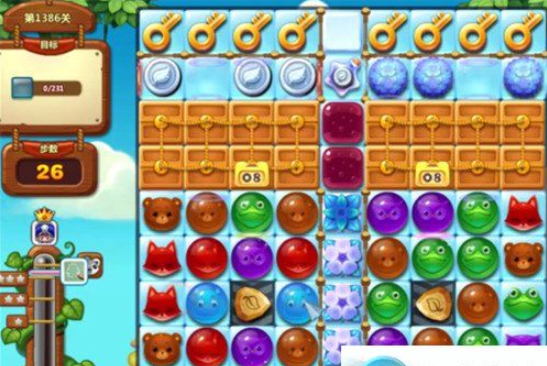 开心消消乐第1386关怎么过