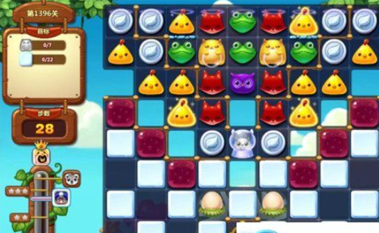 开心消消乐第1396关怎么打