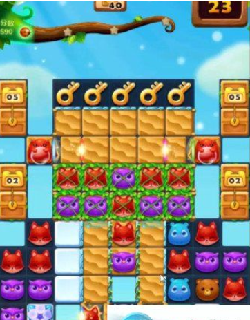 开心消消乐第1412关怎么打
