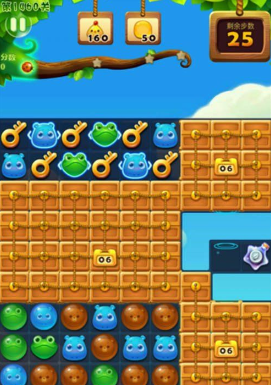 开心消消乐1460关图文攻略