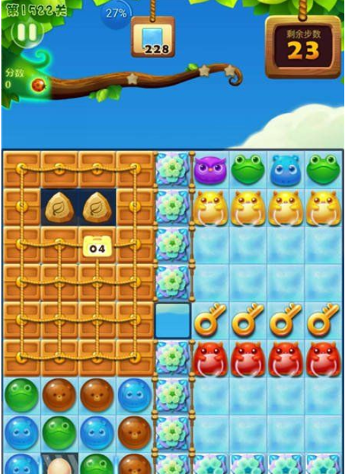 开心消消乐1522关图文攻略