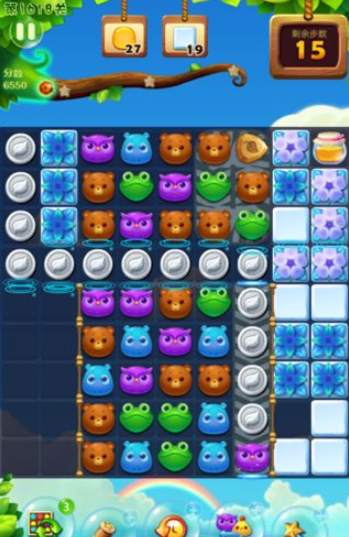 开心消消乐1618关三星图文攻略