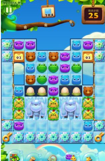 开心消消乐1626关三星图文攻略