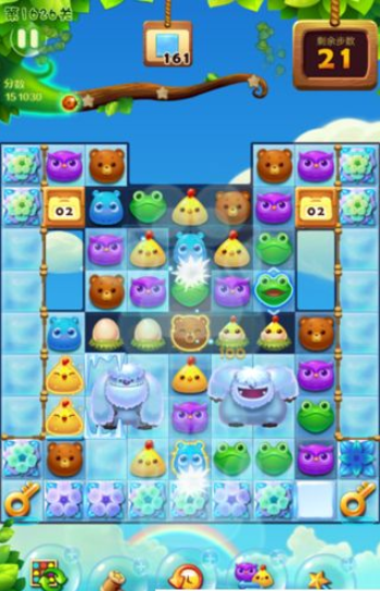 开心消消乐1626关三星图文攻略