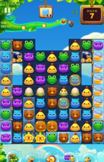 开心消消乐1626关三星图文攻略