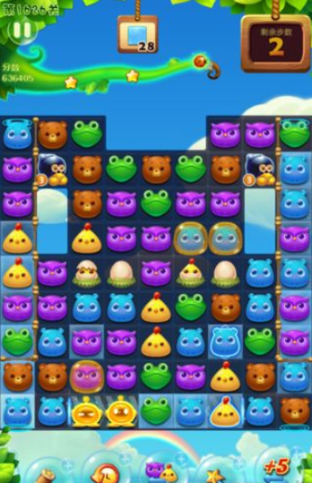 开心消消乐1626关三星图文攻略